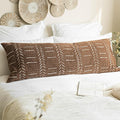 BlissBlush Fall Brown Soft Chenille Boho Body Pillow Cover 20x54, Decorative by BlissBlush