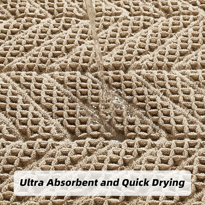 Bathroom Floor Mat, Boho Bath Rug, Super Absorbent Bath Mat, Bathroom Rugs Non - Image 3