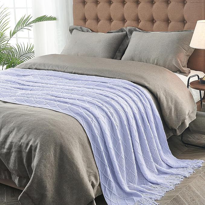 inhand Knitted Throw Blanket for Couch and Bed, Soft Living Room Home Decor - Image 4