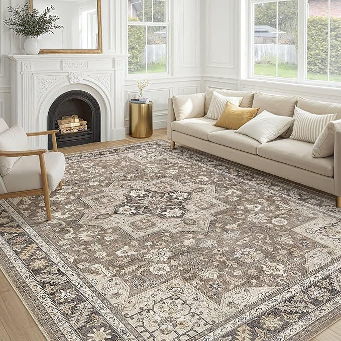 Vintage Living Room Area Rug 6x9 by COTILED
