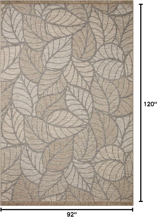Loloi Dawn Collection Indoor/Outdoor DAW-05 Taupe 7'-8" x 10' Area Rug - Image 2