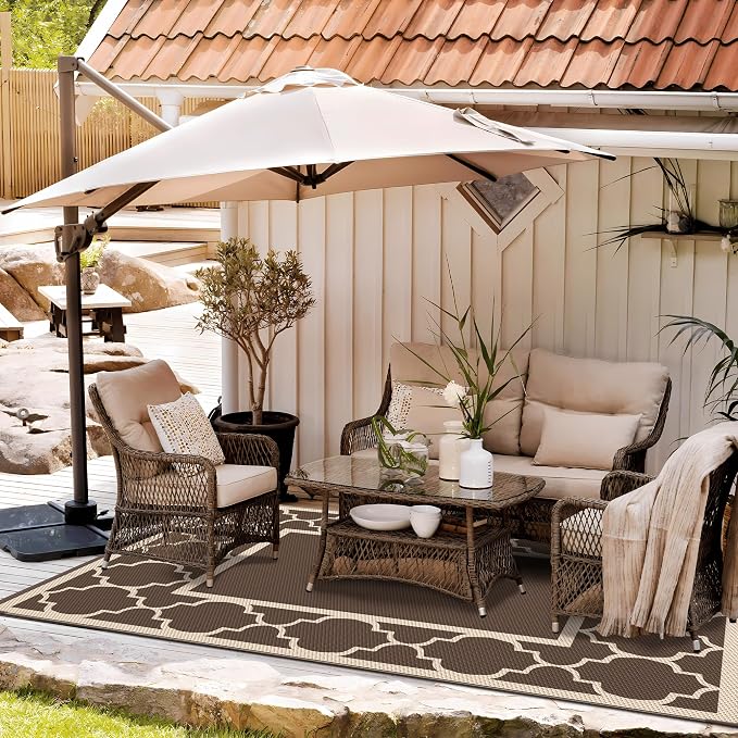 GENIMO 6' x 9' Outdoor Rug Waterproof - Image 3