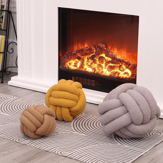 Petrella Knot Pillow Ball Round Throw Pillows Home Decor Cushion Decorative - Image 6