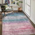 Kokia Abstract Area Rug Living Room 5x7 Colorful Washable Large Rug Bedroom by Kokia