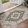 Kitchen Rugs 2x4 Washable Rug for Entryway Vintage Non Slip Small Rugs Front by Tangsoo