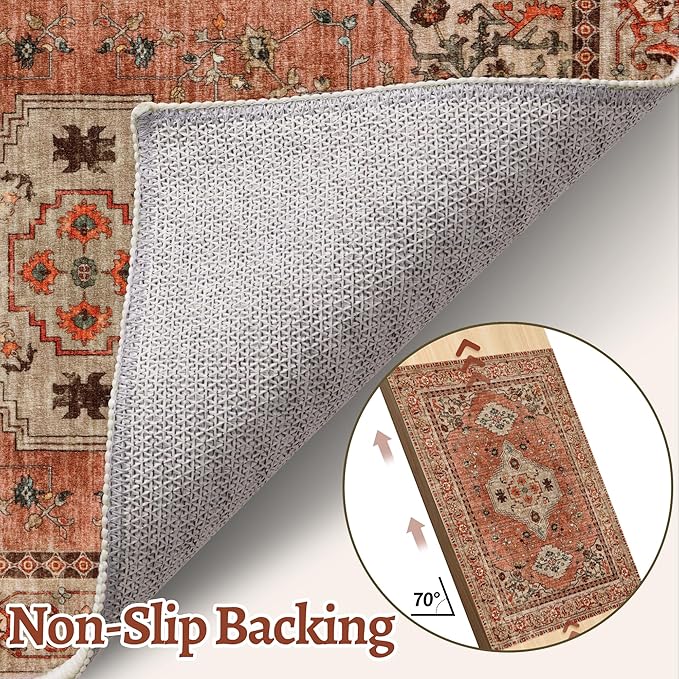 Tangsoo Boho Hallway Runner Rug 2.6x14 Washable Runner Rug - Image 4