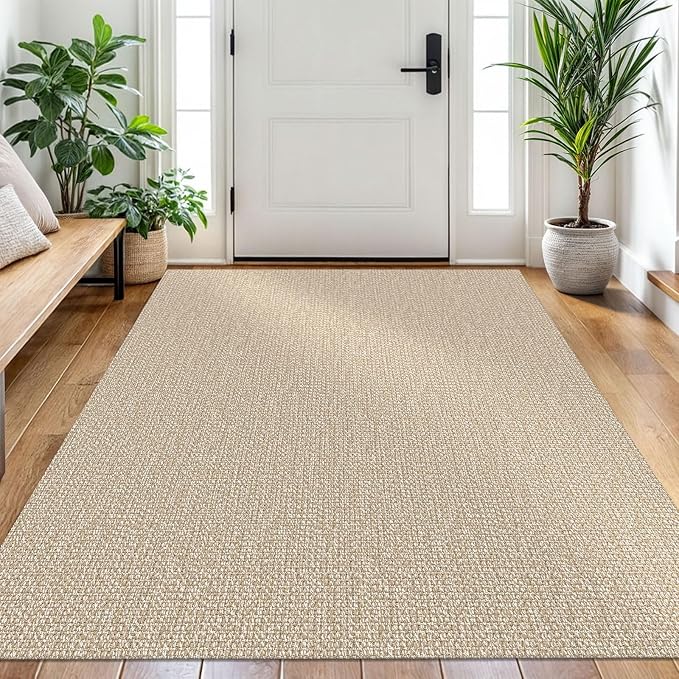 EARTHALL Washable Area Rug 4x6 Ft Non Slip Rugs by EARTHALL