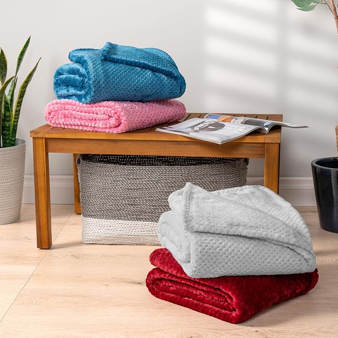 PAVILIA Light Gray Throw Blanket - Image 7