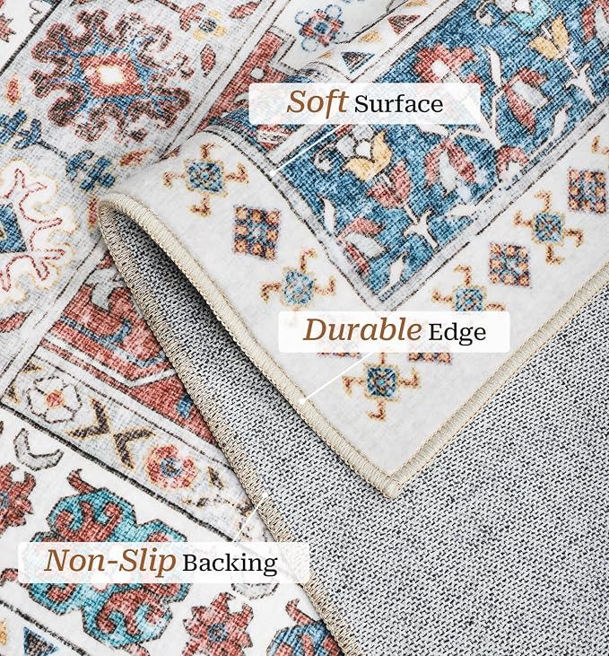 zesthome 6x9 Area Rug, Super Soft Washable Rugs - Image 4