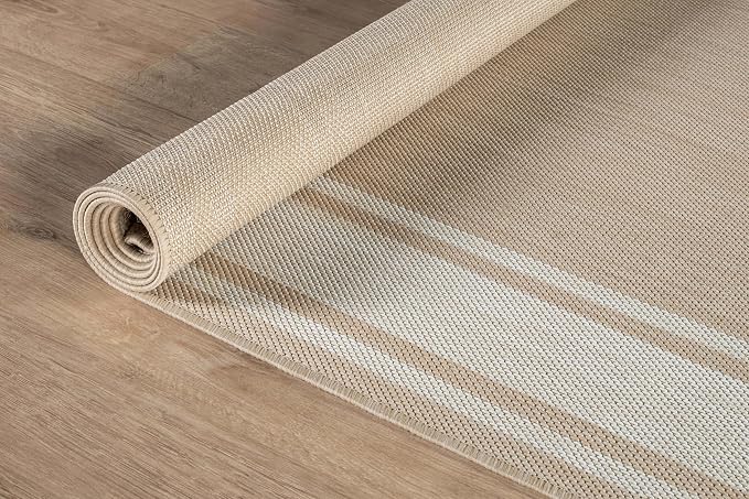 Beverly Rug Outdoor Rug 8x10 Modern Bordered Area Rugs - Image 7