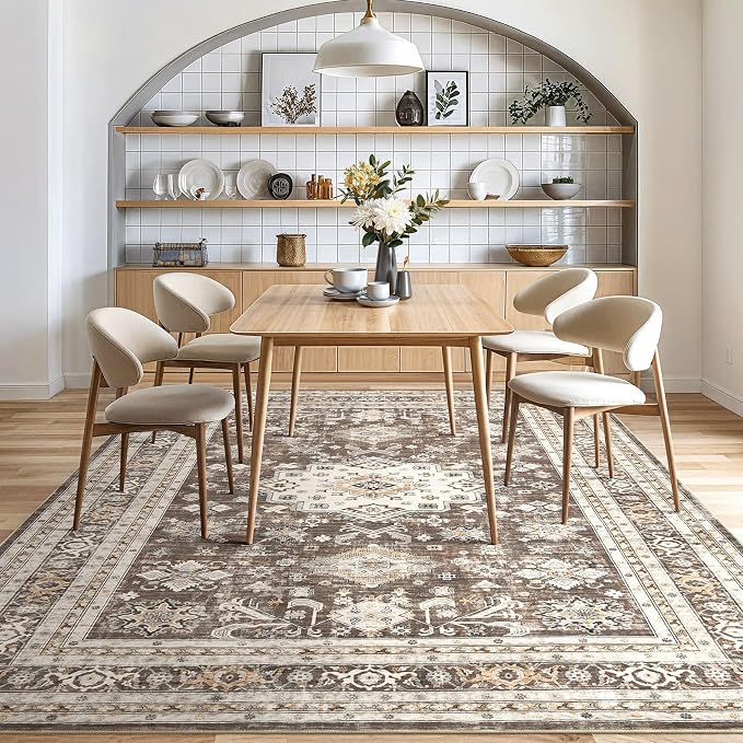 Vintage Living Room Area Rug 5x8 - Image 7