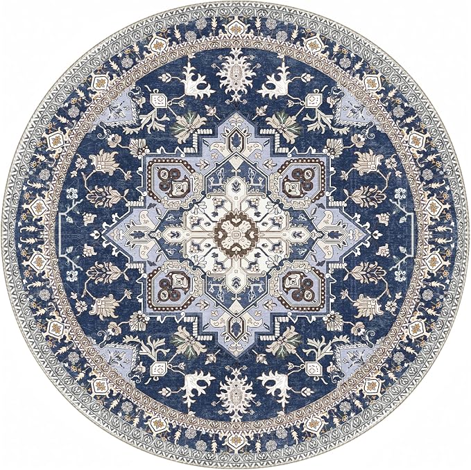 OPPODREAM Thin Round Rug 6ft, Washable Circle Rug 6ft - Image 9