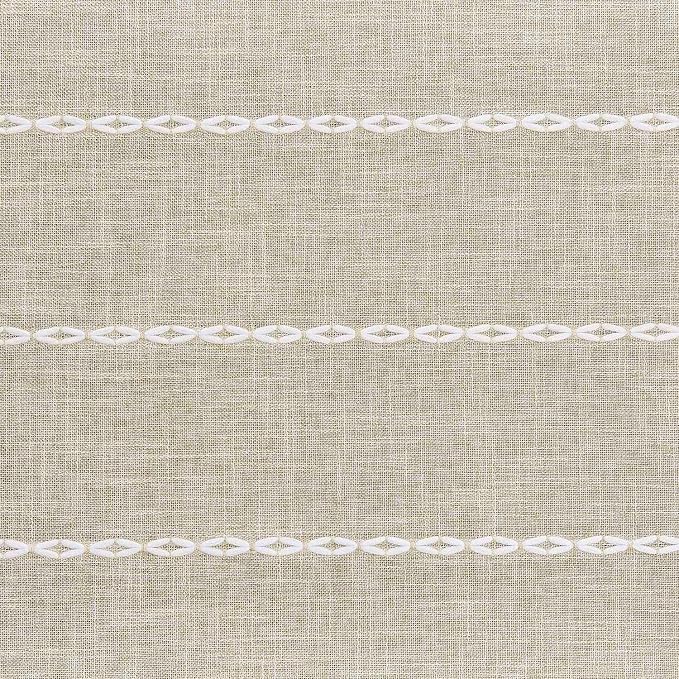 ZeeMart Farmhouse Braided Striped Table Runner, Rustic Beige Table Runners 36 - Image 6