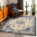 Washable Area Rug 4'x6' Traditional Floor Cover Foldable Thin Rugs Retro by CHAMPLANT