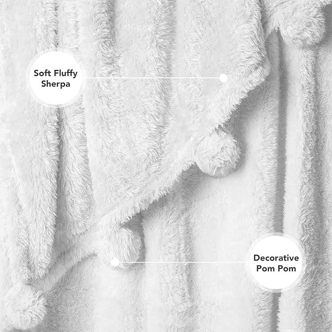 Pavilia Sherpa Throw Blanket - Image 3