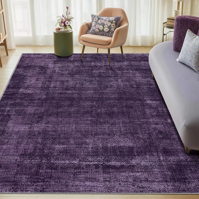 Kokia Abstract Area Rugs 9x12 Bedroom Washable Decor Low Pile Non-Slip - Image 3