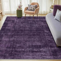Kokia Abstract Area Rugs Washable Indoor 6x9 Rug Boho Distressed Retro Low Pile by Kokia