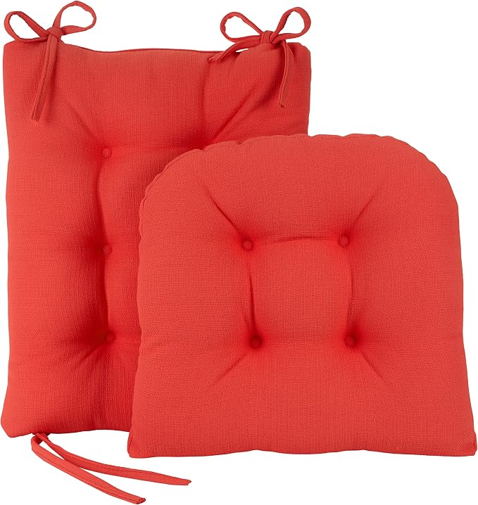 Klear Vu Omega Non-Slip Rocking Chair Cushion, Assembled in USA, Thick Tufted - Image 2