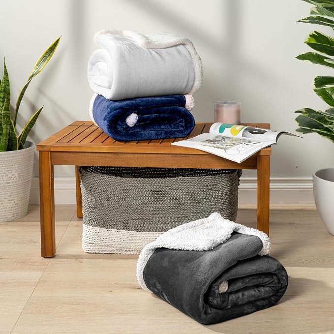 PAVILIA Sherpa Fleece Throw Blanket - Image 6