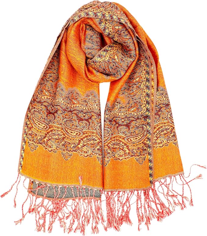 Achillea Big Paisley Pashmina Shawl Wrap - Image 6