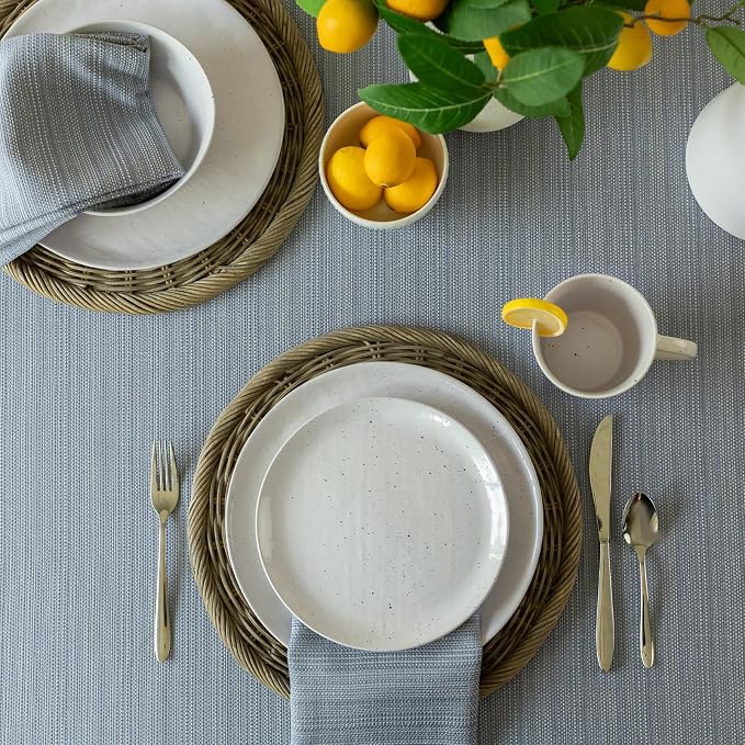 Benson Mills Cameron Textured Fabric Table Cloth, - Image 4