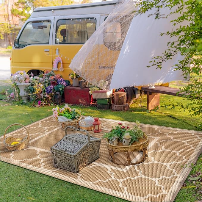 GENIMO 5' x 8' Outdoor Rug Waterproof - Image 3