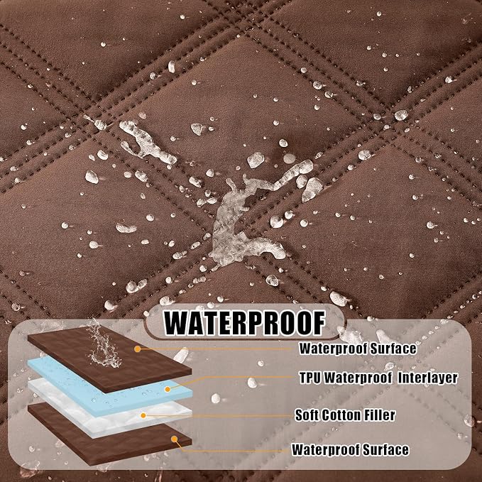 Smiry Waterproof Dog Bed Cover Blanket 30x53, Soft Reversible Pet Blanket - Image 2