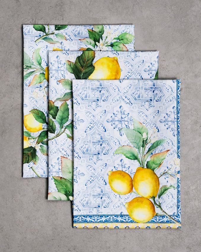 Maison d' Hermine Kitchen Towels Set of 3 100% Cotton 27.50" x 20" Reusable - Image 9