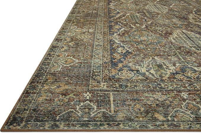 Loloi Magnolia Home by Joanna Gaines Banks Collection BAN-05 Spice/Blue 5'-0" x - Image 8