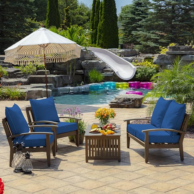 Arden Outdoor Deep Seat Cushion Set, 24 in x 24 in, Weather-Proof, Rain-Proof - Image 7