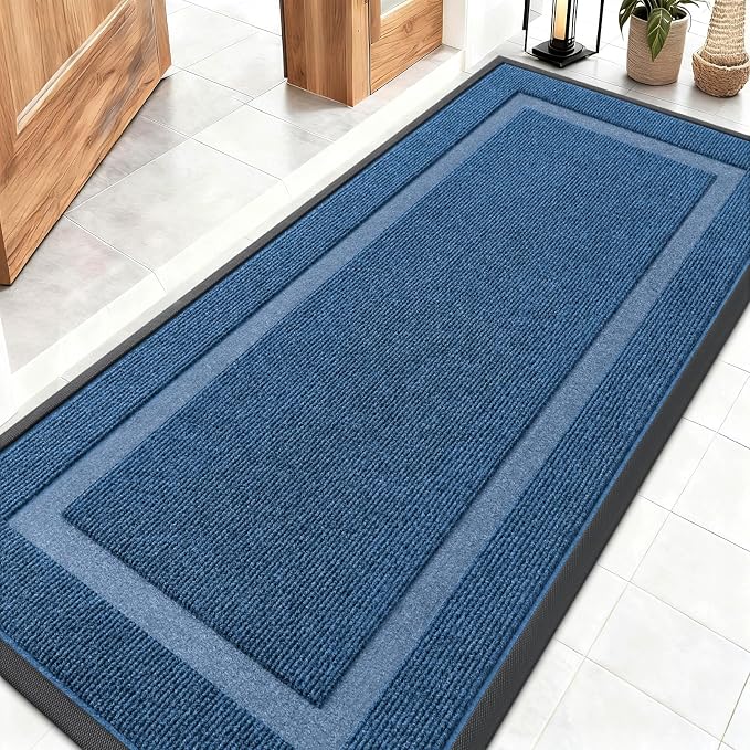 OLANLY Front Door Mat Indoor Outdoor Entrance, Waterproof All-Season, by OLANLY