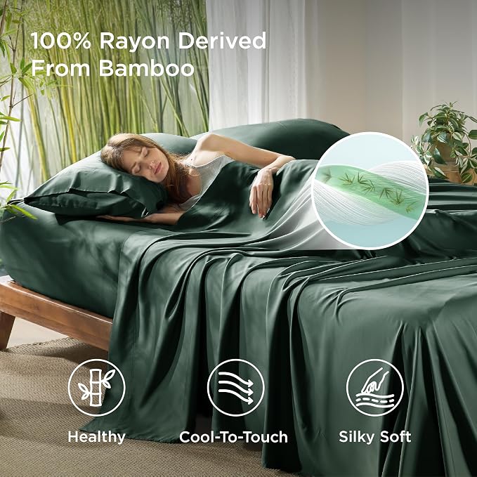 Bedsure King Size Sheets Set, Cooling Sheets - Image 3