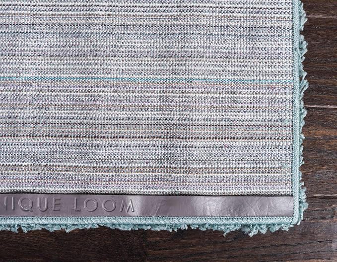 Unique Loom Solid Shag Collection Area Rug - Image 9