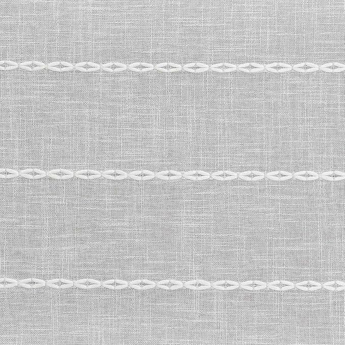 ZeeMart Farmhouse Braided Striped Table Runner, Rustic Grey Table Runners 48 - Image 6