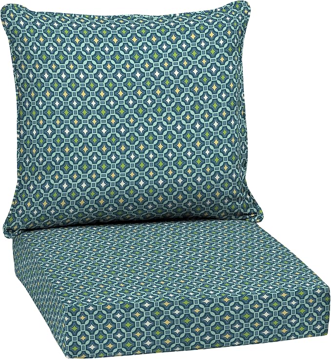 Arden Outdoor Deep Seat Cushion Set, 24 in x 24 in, Weather-Proof, Rain-Proof by ARDEN