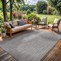 Washable Indoor Outdoor Rug 10x14 Weather Resistant Area Rugs Modern Solid by LenaRug