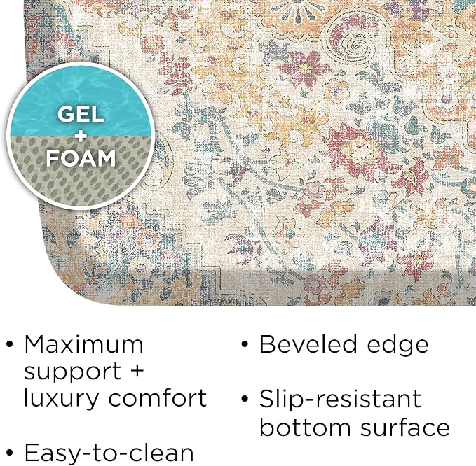 GelPro Elite Premium Gel + Foam 3/4" Thick Anti-Fatigue Floor Mat Citrus-20" x - Image 4