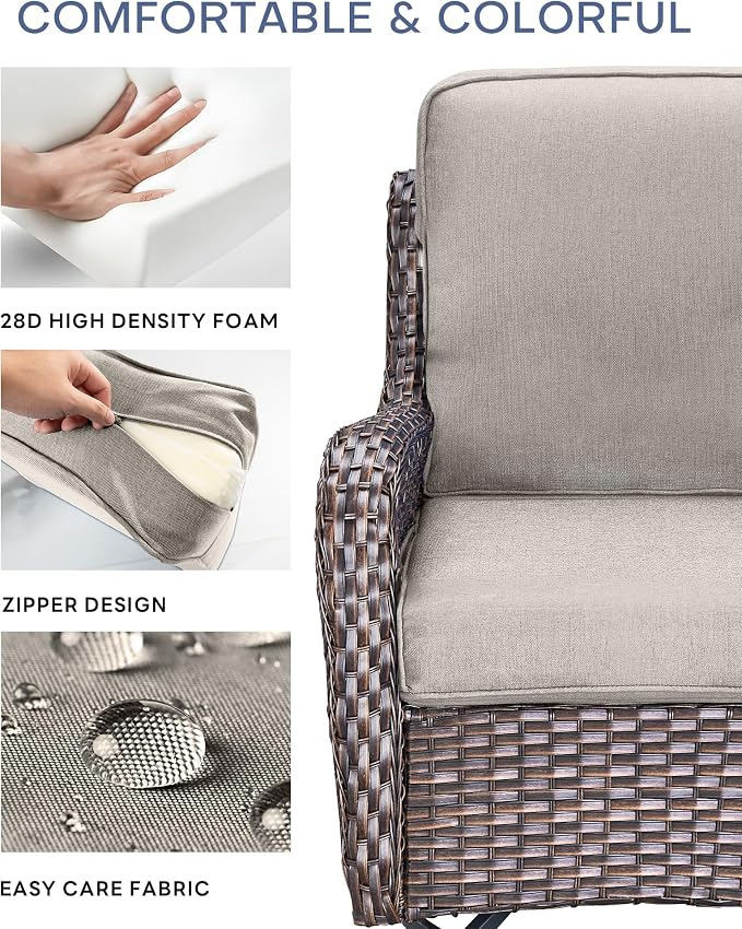 Pop 22x25/22x24 Outdoor Seat Cushions Set of 2 - Image 5