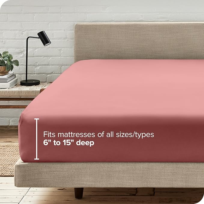 Bare Home Fitted Bottom Sheet Full Size - Image 6