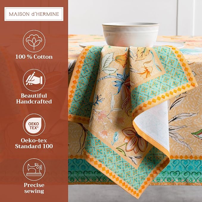 Maison d' Hermine Cloth Napkins Set of 4 100% Cotton Everyday Reusable Square - Image 2