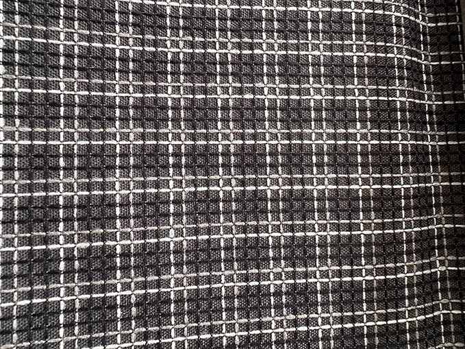 OctoRose 3 Side Zipper Upholstery Checked-Black, Full Size Futon Cover Sofa by OctoRose