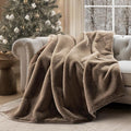 EVERGRACEHOME Ultra Soft Luxury Fluffy Mink Faux Fur Throw Blanket, Thick Warm by EVERGRACEHOME