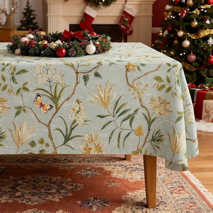 Square Table Cloth, 100% Waterproof Tablecloth Oil Proof Spill Proof Vinyl by Unknown