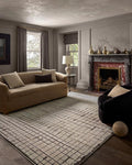 Loloi Jeremiah Brent Bleecker Collection BLE-01 Ivory/Charcoal 2'-7" x 8'-0" by Loloi