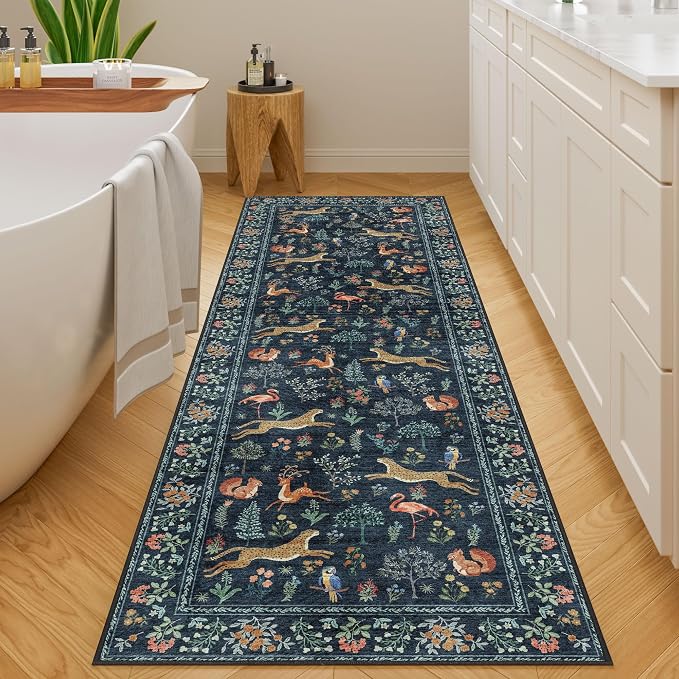 DUKINO 2.6x8 Rug for Hallway, Washable Kitchen Runner Rug - Image 8