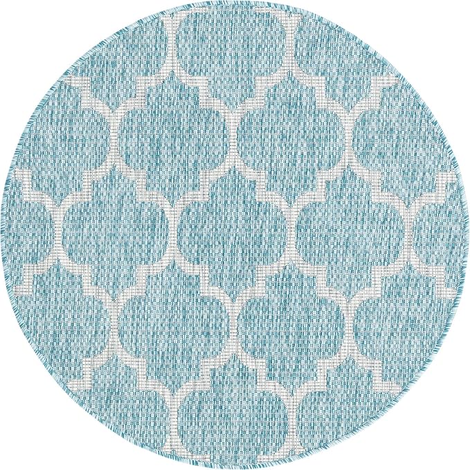 Unique Loom Trellis Collection Area Rug-Lattice Design, Moroccan Inspired - Image 9