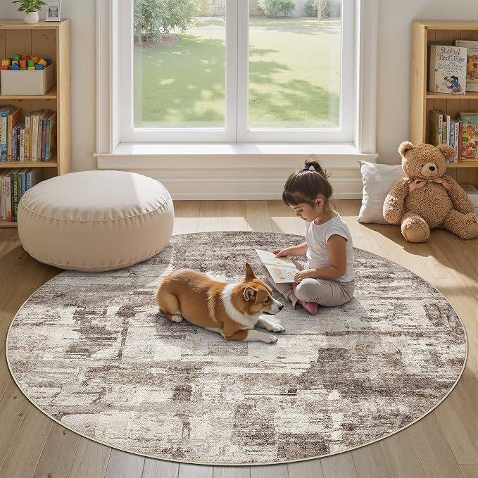 Abstract Living Room Rug 9x9 - Image 6