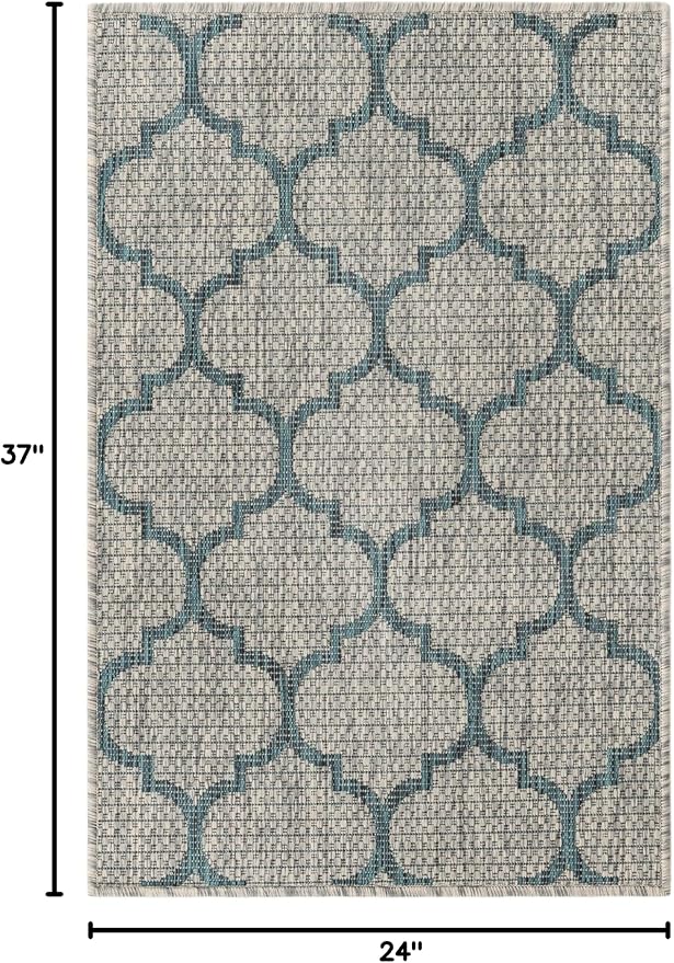 Unique Loom Outdoor Trellis Collection Area Rug - Image 2