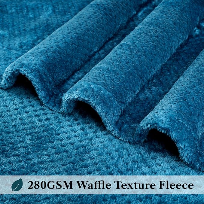 PAVILIA Turquoise Blue Throw Blanket - Image 4