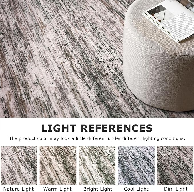 2x7 Modern Abstract Runner Rug for Hallways, Non-Shedding Washable Rug for - Image 4
